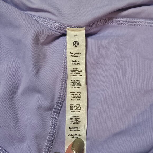 Lululemon Lilac Smoke pace Rival Skirt Long sz 14 - Picture 6 of 9